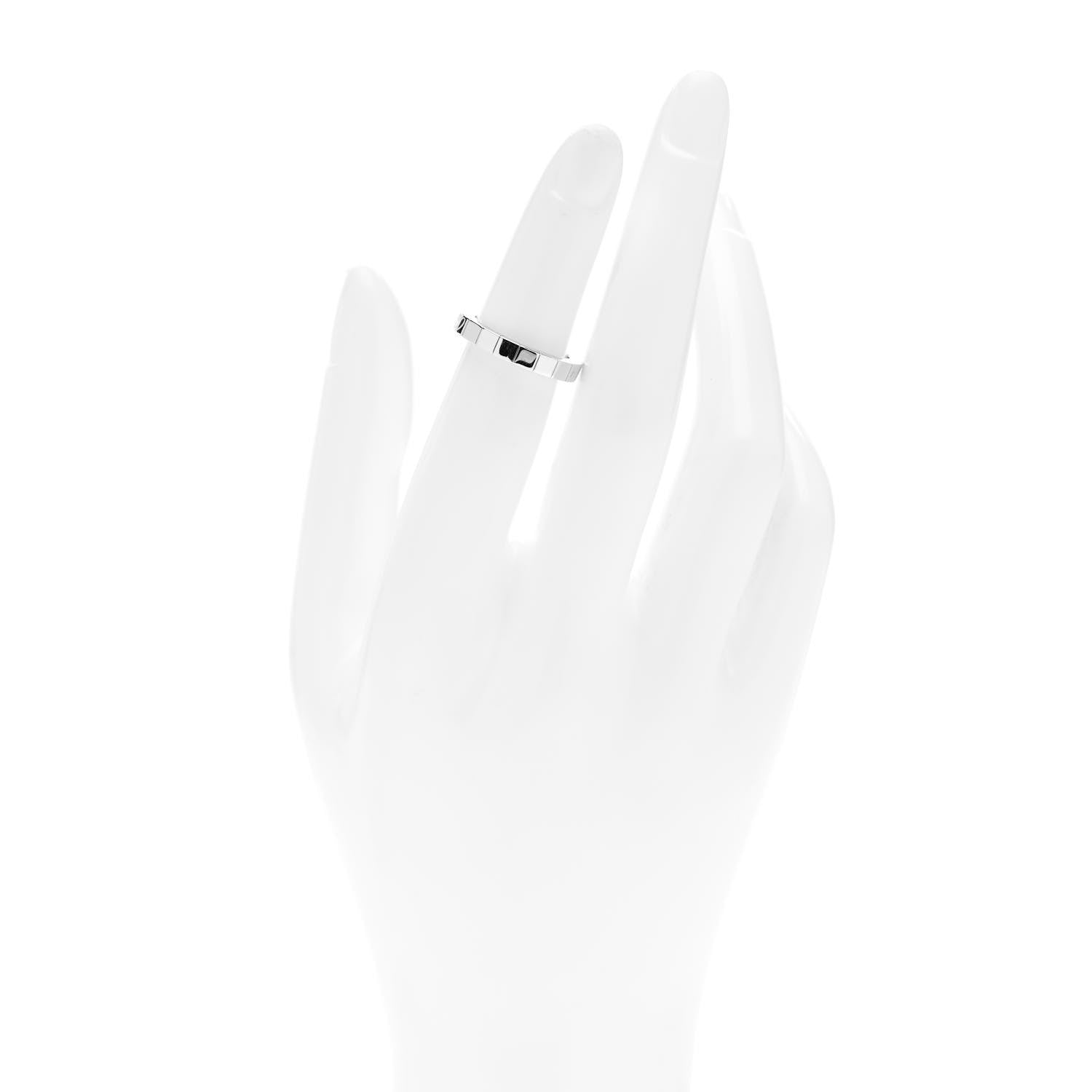 Cartier 18K White Gold Lanieres Ring 47 4 2 of 5