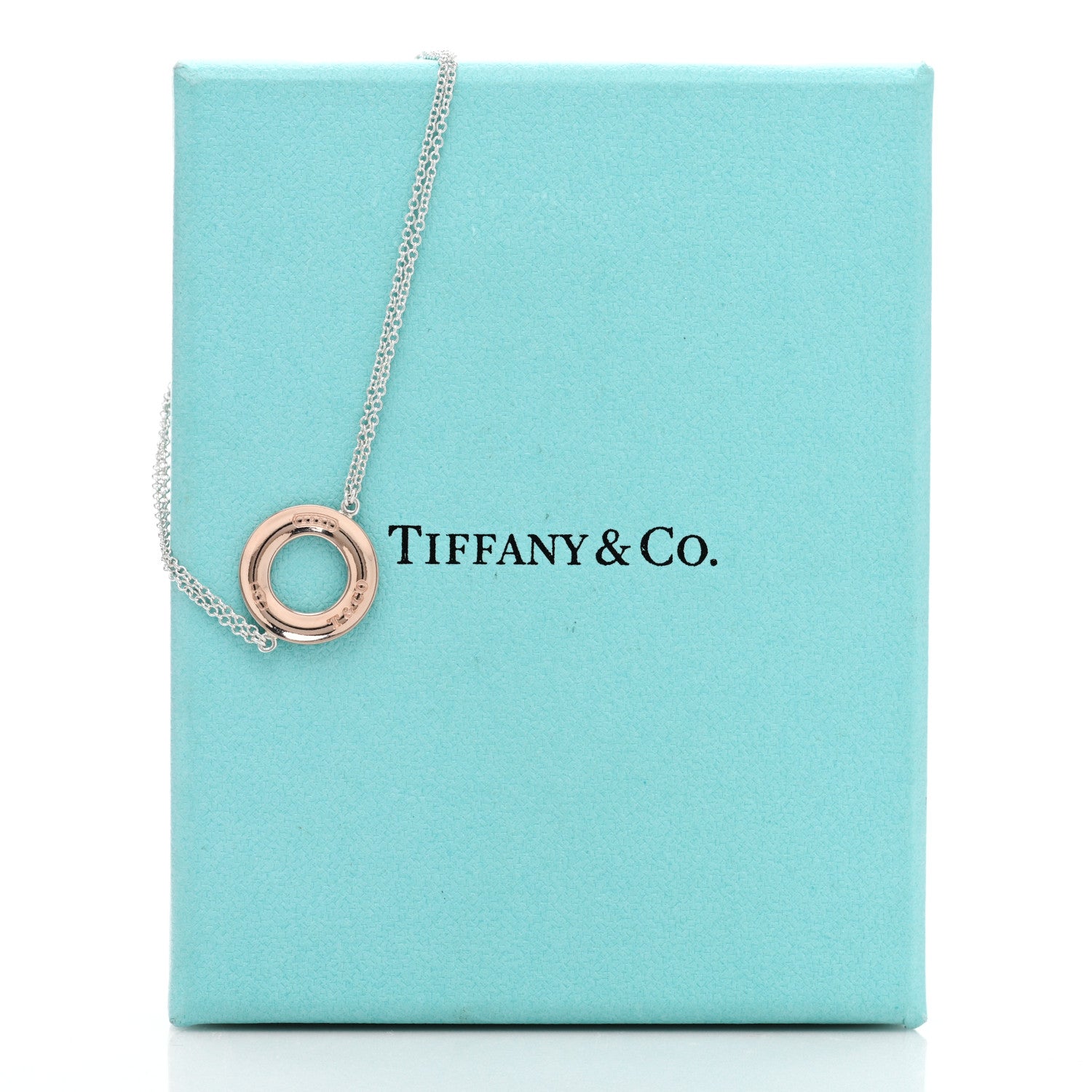 Tiffany Sterling Silver Rubedo 1837 Circle Chain Bracelet 4 of 4