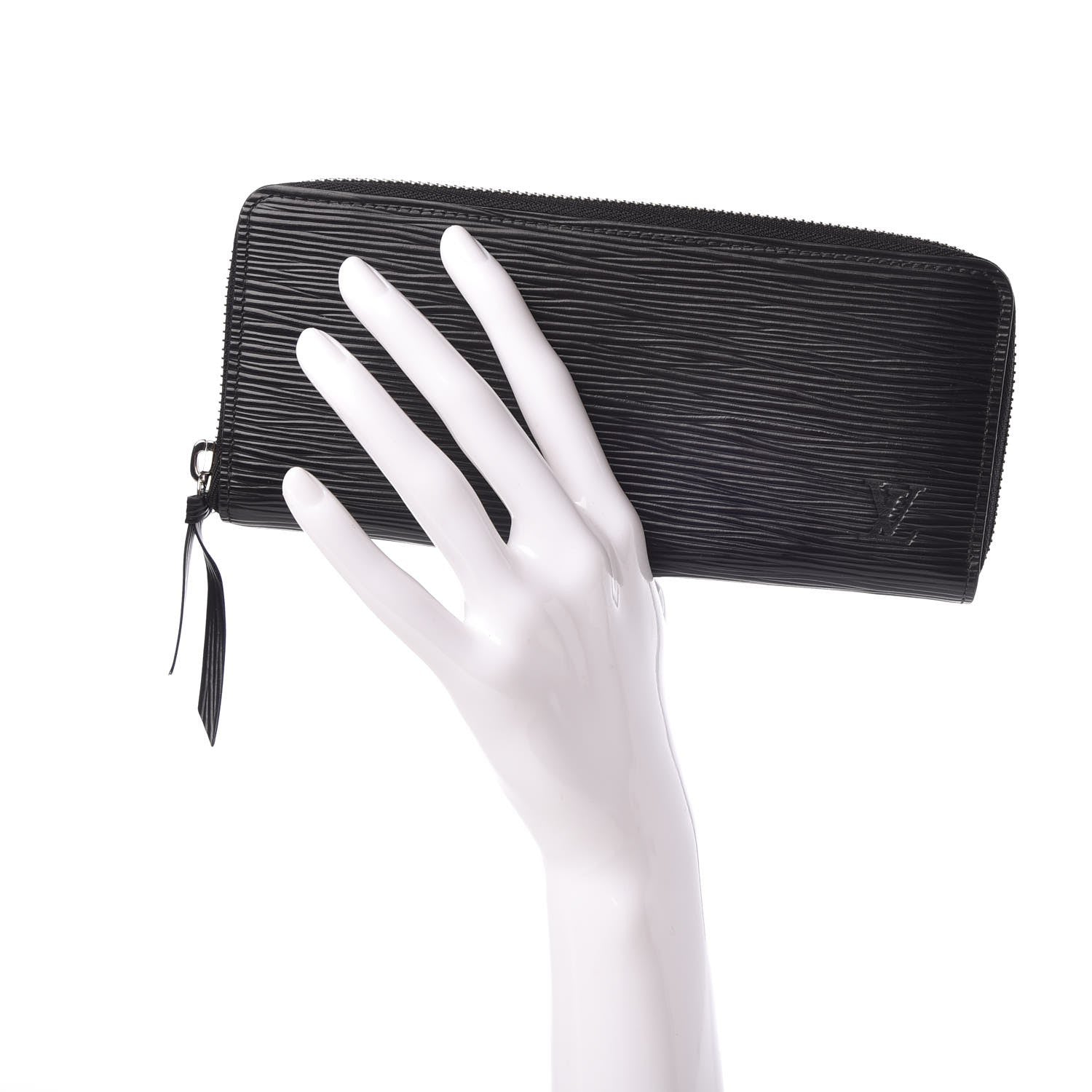 Louis Vuitton Epi Clemence Wallet Black 2 of 7