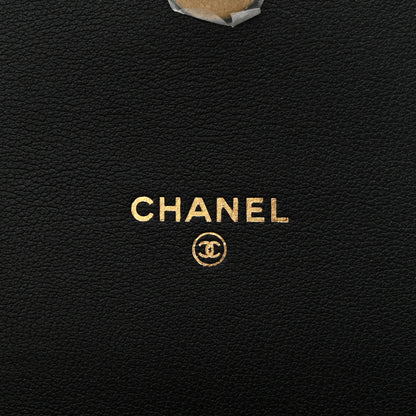 Chanel Patent Quilted Chain Around Heart Wallet On Chain WOC Black 6 of 12