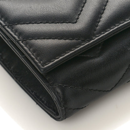 Gucci Calfskin Matelasse GG Marmont Continental Wallet Black 7 of 8