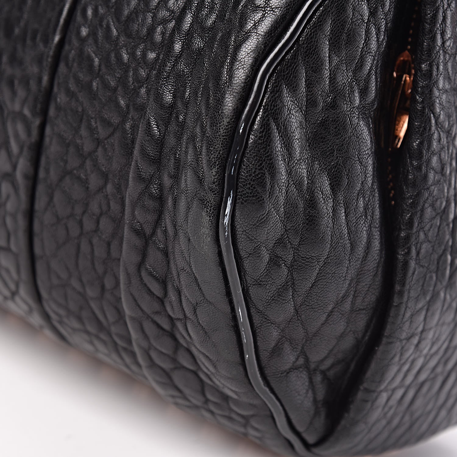 Alexander Wang Pebbled Lambskin Rockie Black Rose Gold Hardware 11 of 11