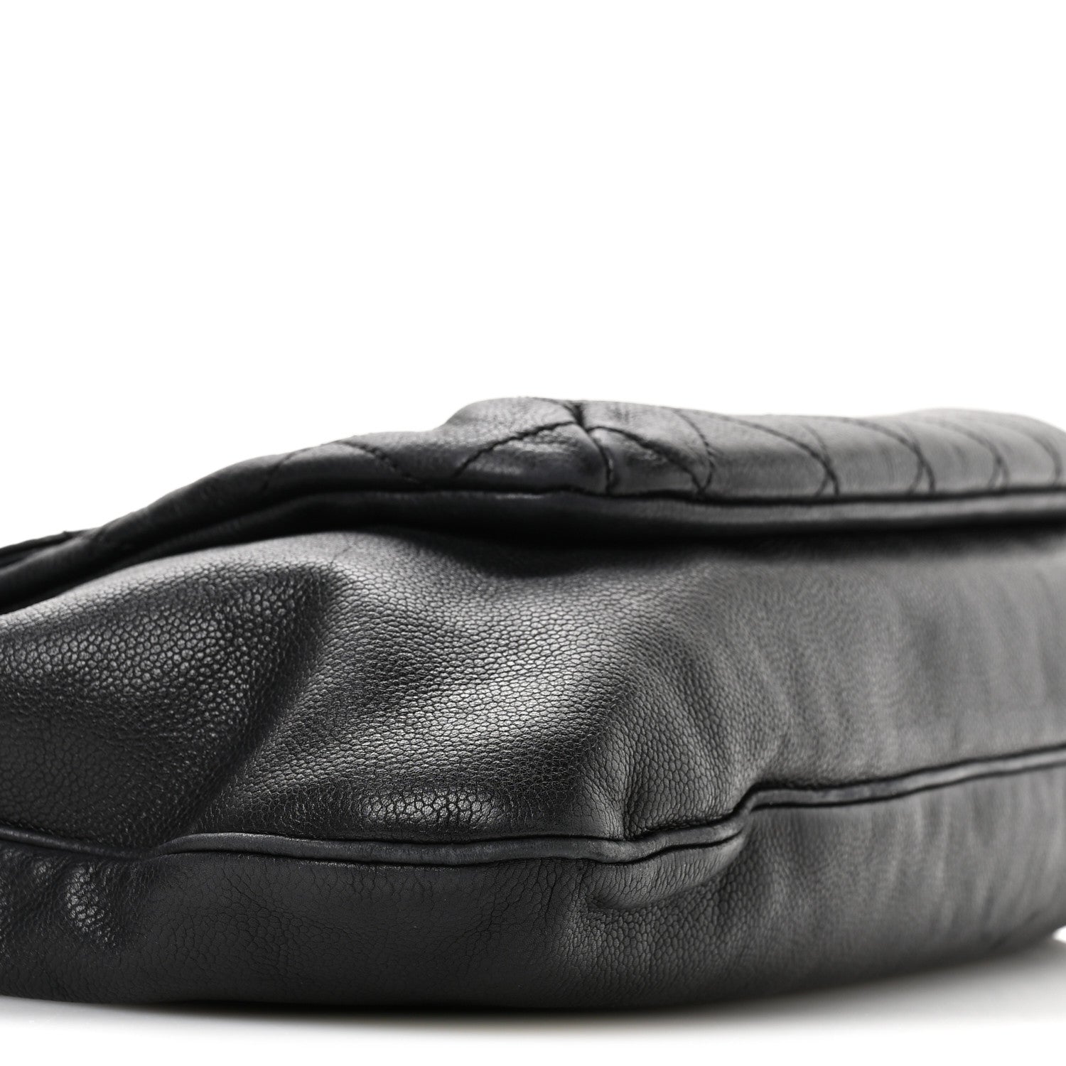 Chanel Caviar Stitched Pocket In The City Hobo Black 9 of 14