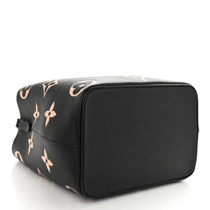 Louis Vuitton Empreinte Monogram Giant Neonoe MM Black Beige 5 of 12