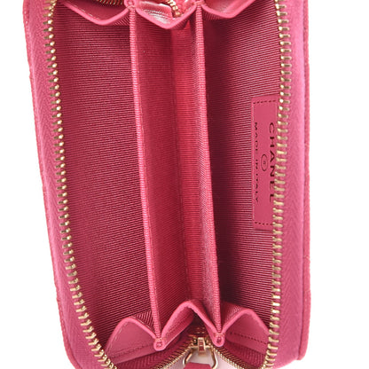Chanel Caviar Quilted Zip Coin Purse Pink 5 of 8