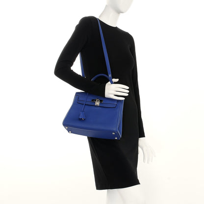 Hermes Togo Kelly Retourne 28 Bleu Electrique 2 of 32