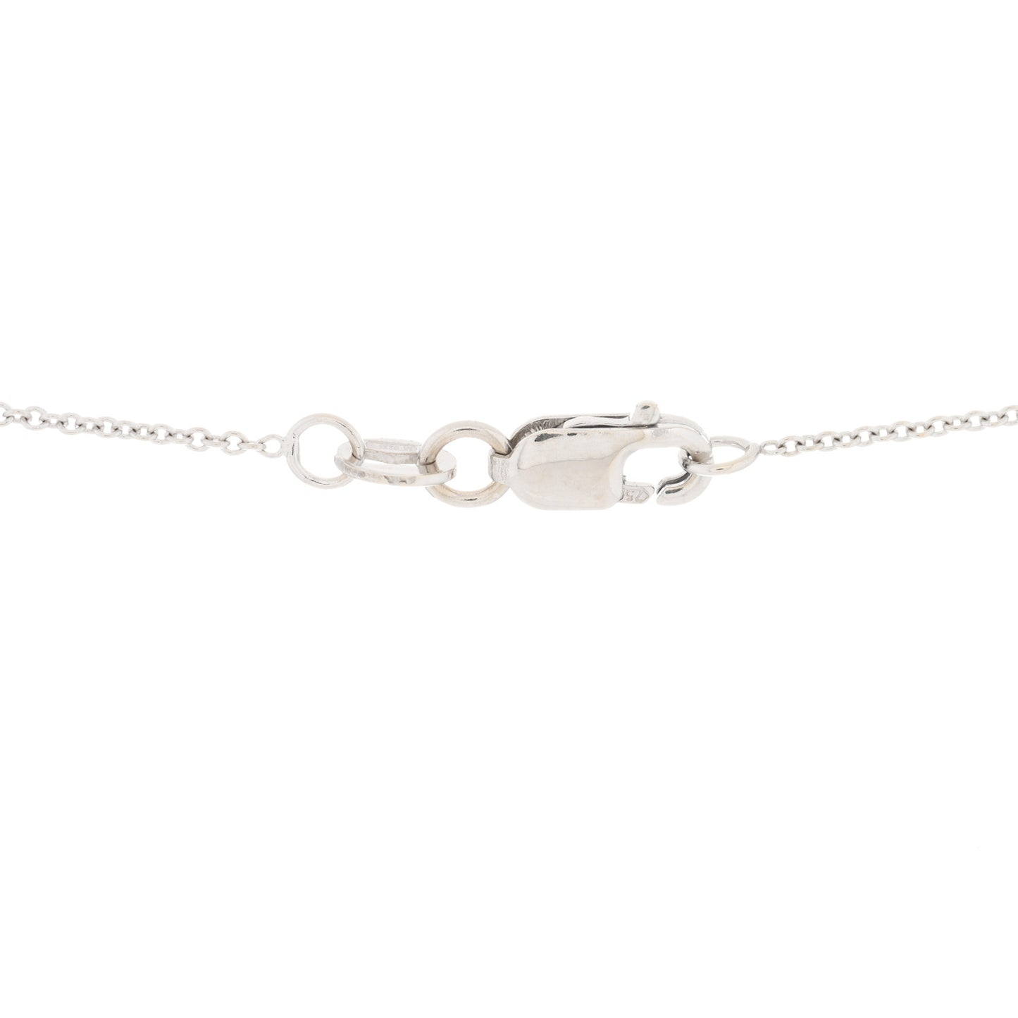 18K White Gold Diamond Hamsa Pendant Necklace