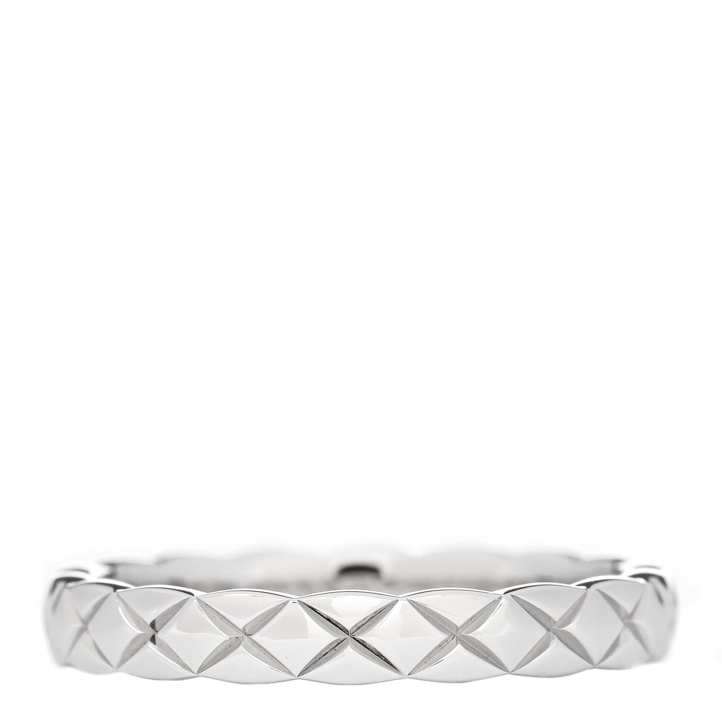 Platinum Mini Coco Crush Ring 49 4.75