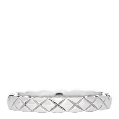 Chanel Platinum Mini Coco Crush Ring 49 4.75 1 of 5