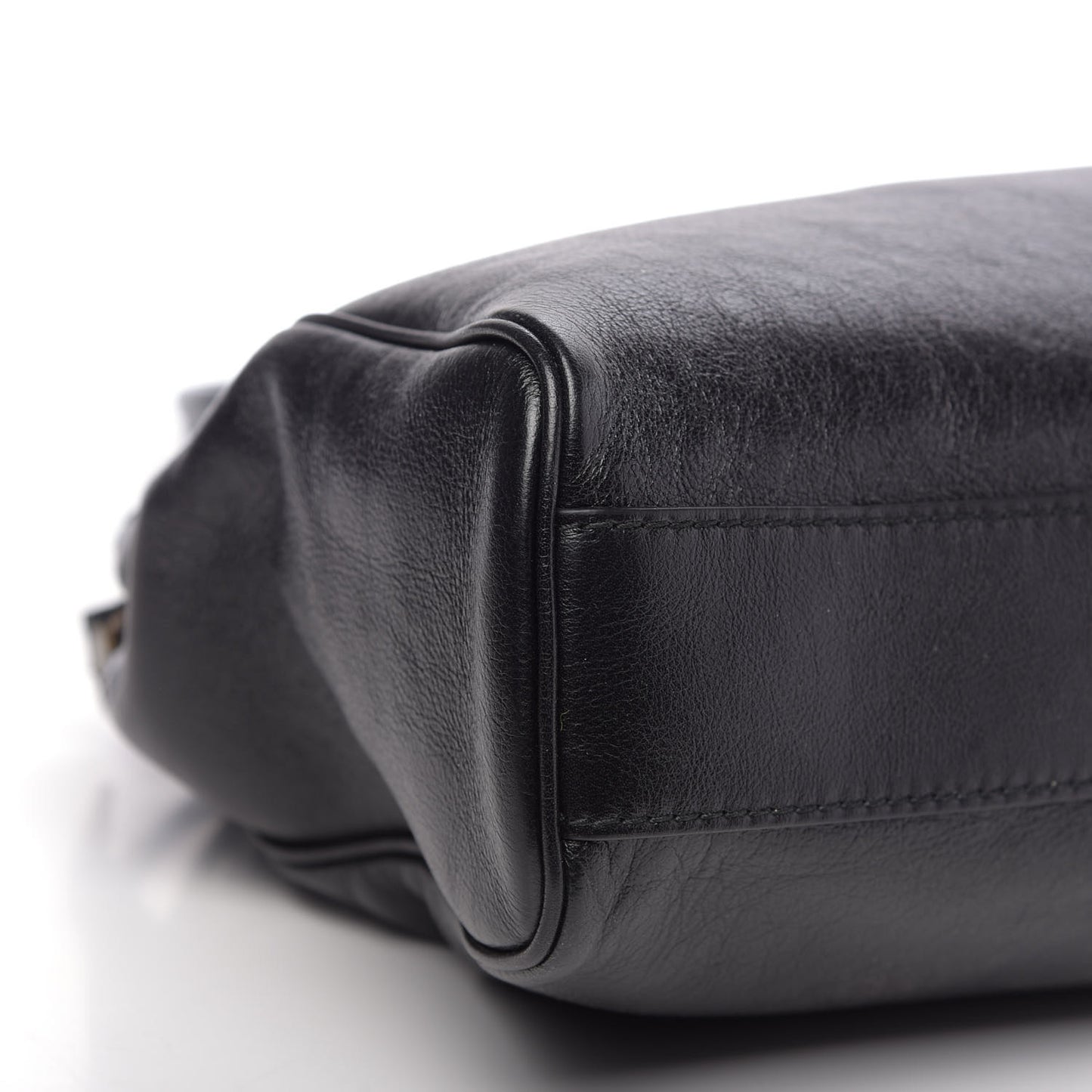 Calfskin Large Re(Belle) Top Handle Bag Black