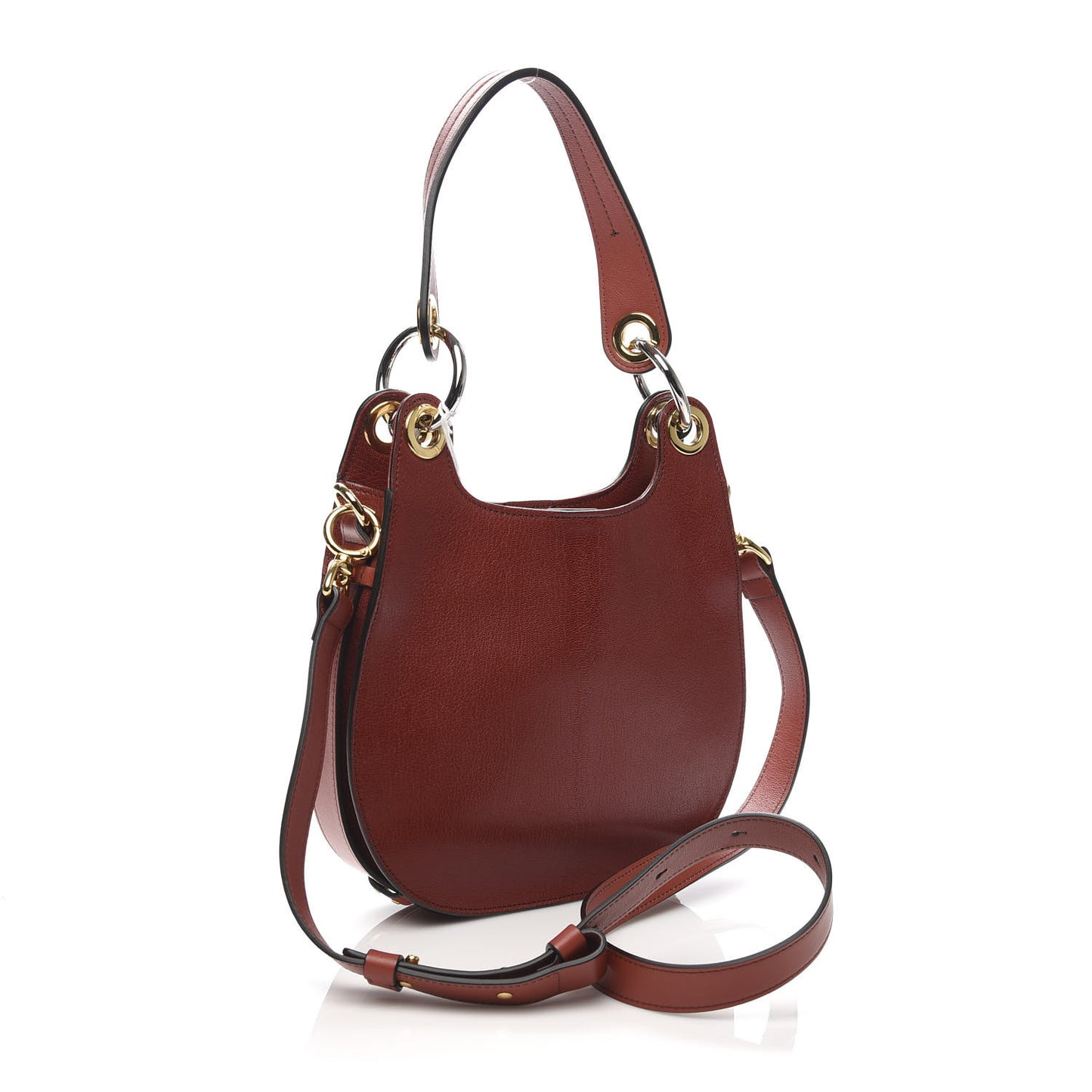 Calfskin Medium Tess Hobo Sienna Red