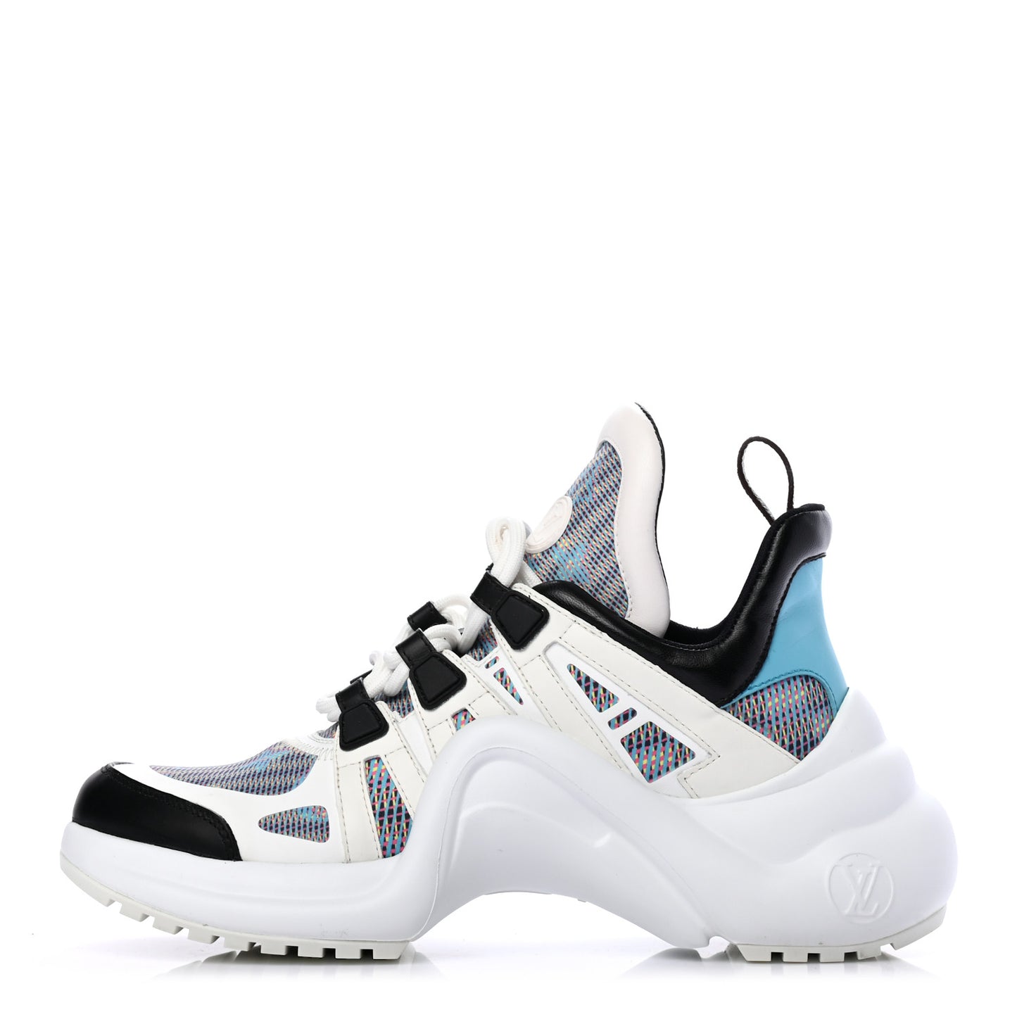 Calfskin Nylon LV Pop Archlight Sneaker 37.5 Blue