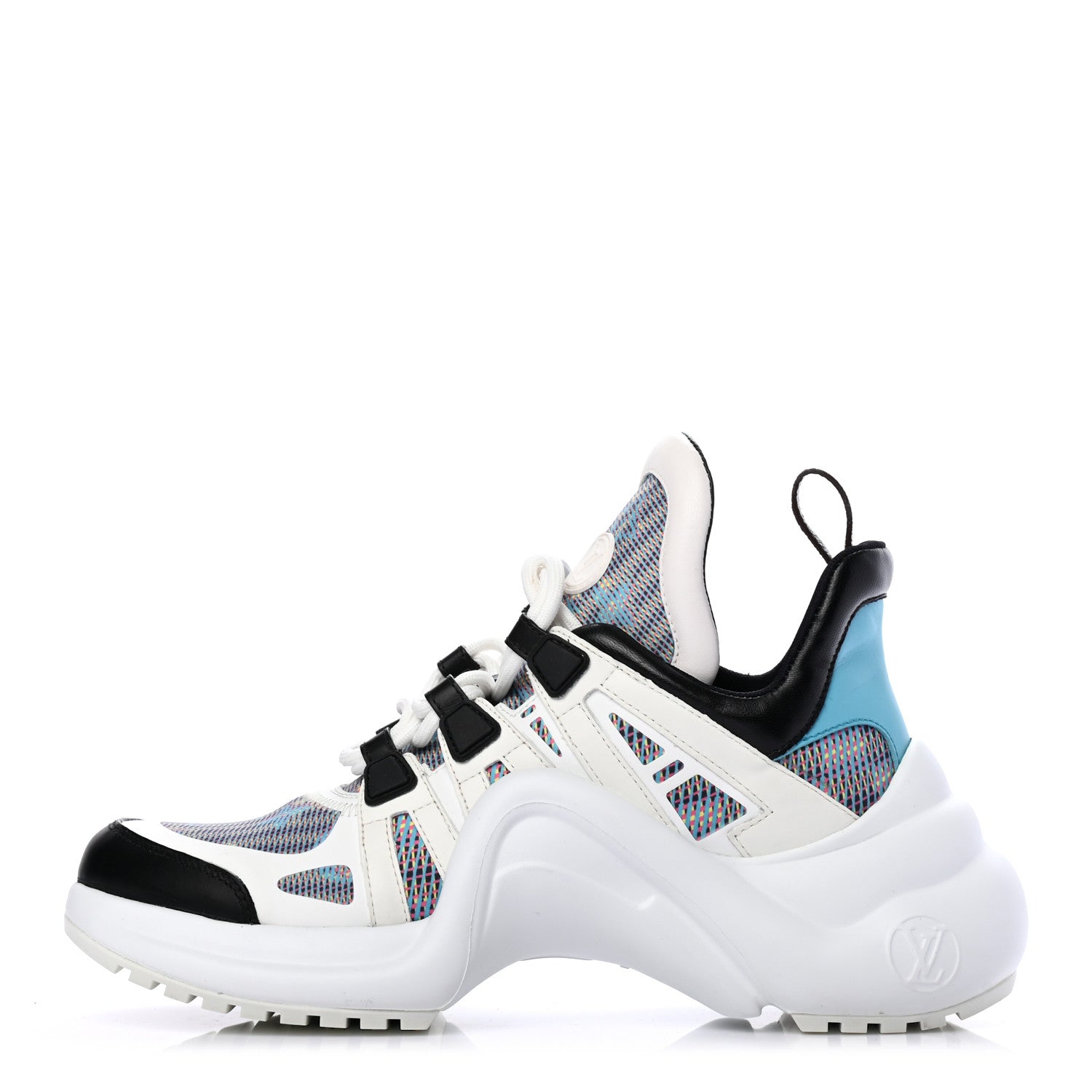 Louis Vuitton Calfskin Nylon LV Pop Archlight Sneaker 37.5 Blue 1 of 6