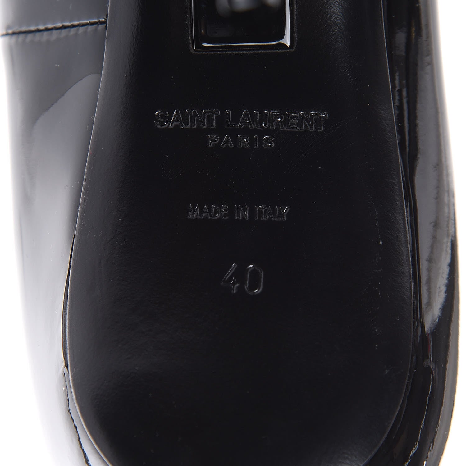 Saint Laurent Patent Opyum Appelle Moi Ankle Strap Pump 40 Black 7 of 10