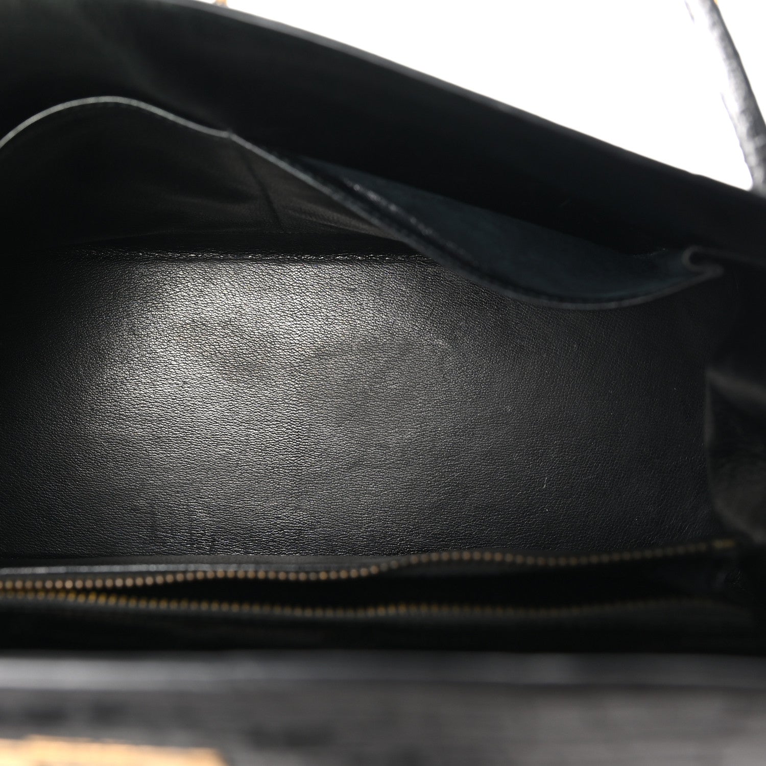 Hermes Shiny Alligator Kelly Sellier 32 Black 5 of 10