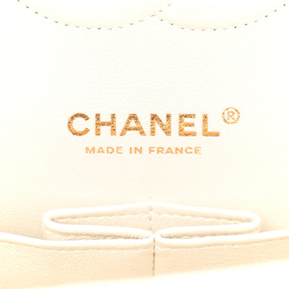 Chanel Iridescent Calfskin Quilted Medium Double Flap White 6 of 13