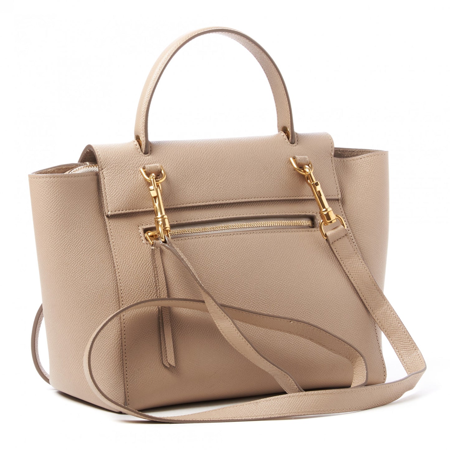 Grained Calfskin Micro Belt Bag Light Taupe