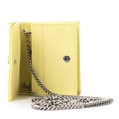 Gucci Calfskin Matelasse Mini GG Marmont Wallet On Chain Banana 8 of 12