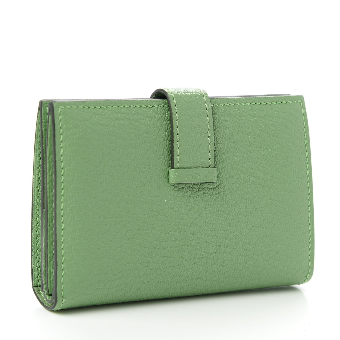 Chevre Mysore Mini Bearn Wallet Vert Criquet