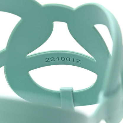 Hermes Rubber Womens Egerie Sandals 37 Vert Embrun 8 of 9