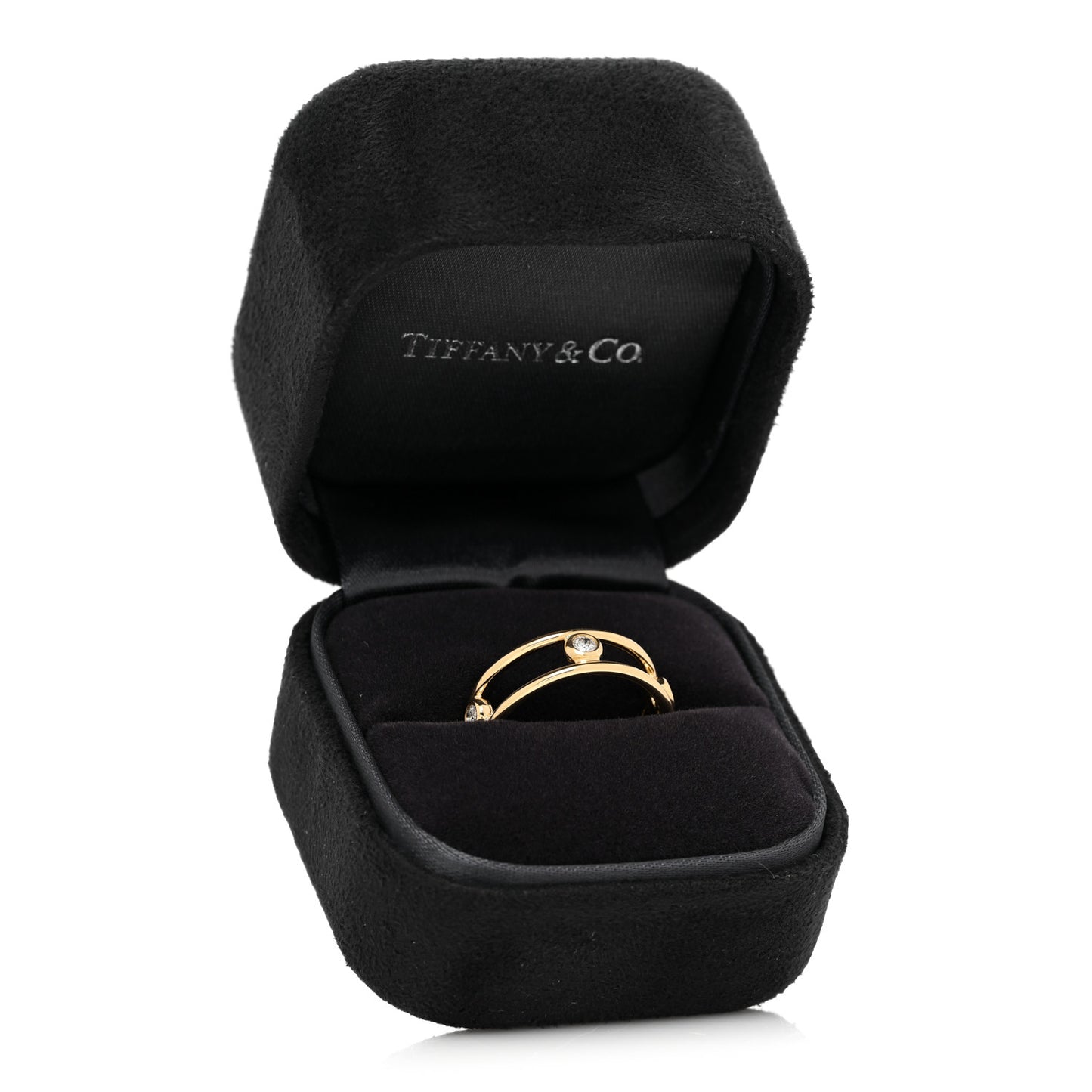 18K Yellow Gold Diamond Elsa Peretti Diamonds by the Yard Ring 54 7