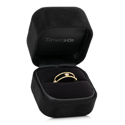 Tiffany 18K Yellow Gold Diamond Elsa Peretti Diamonds by the Yard Ring 54 7 5 of 5