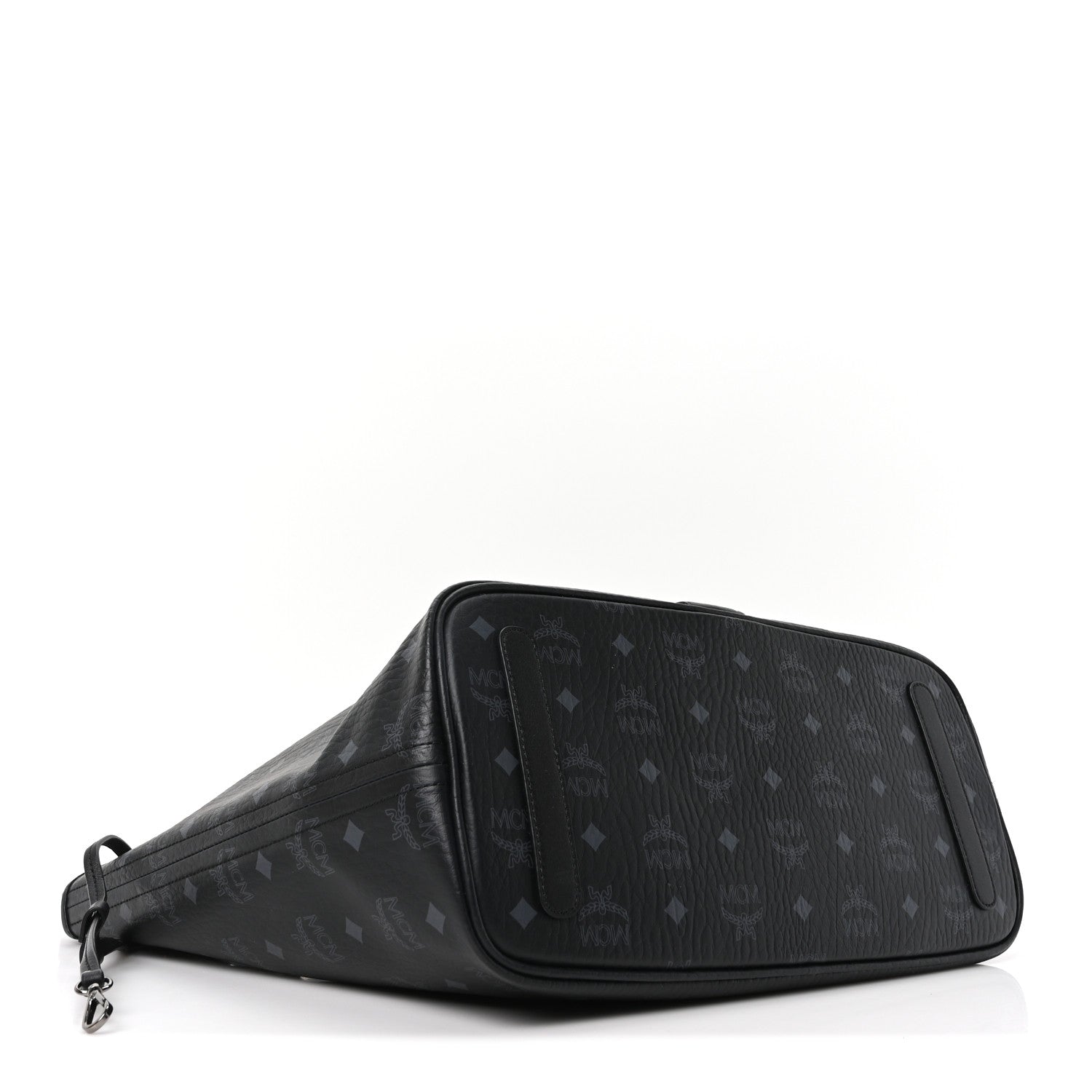 MCM Visetos Medium Liz Reversible Shopper Tote Black 7 of 16