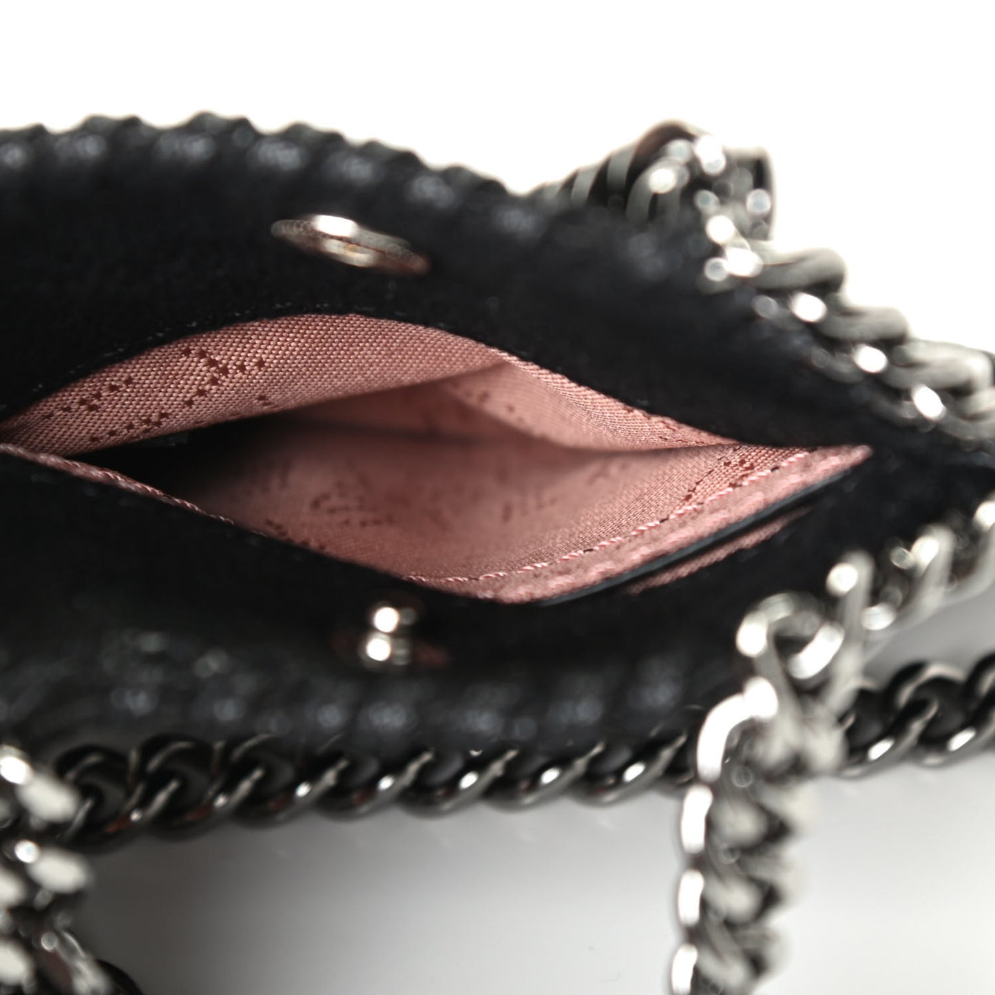 Shaggy Deer Micro Falabella Tote Black