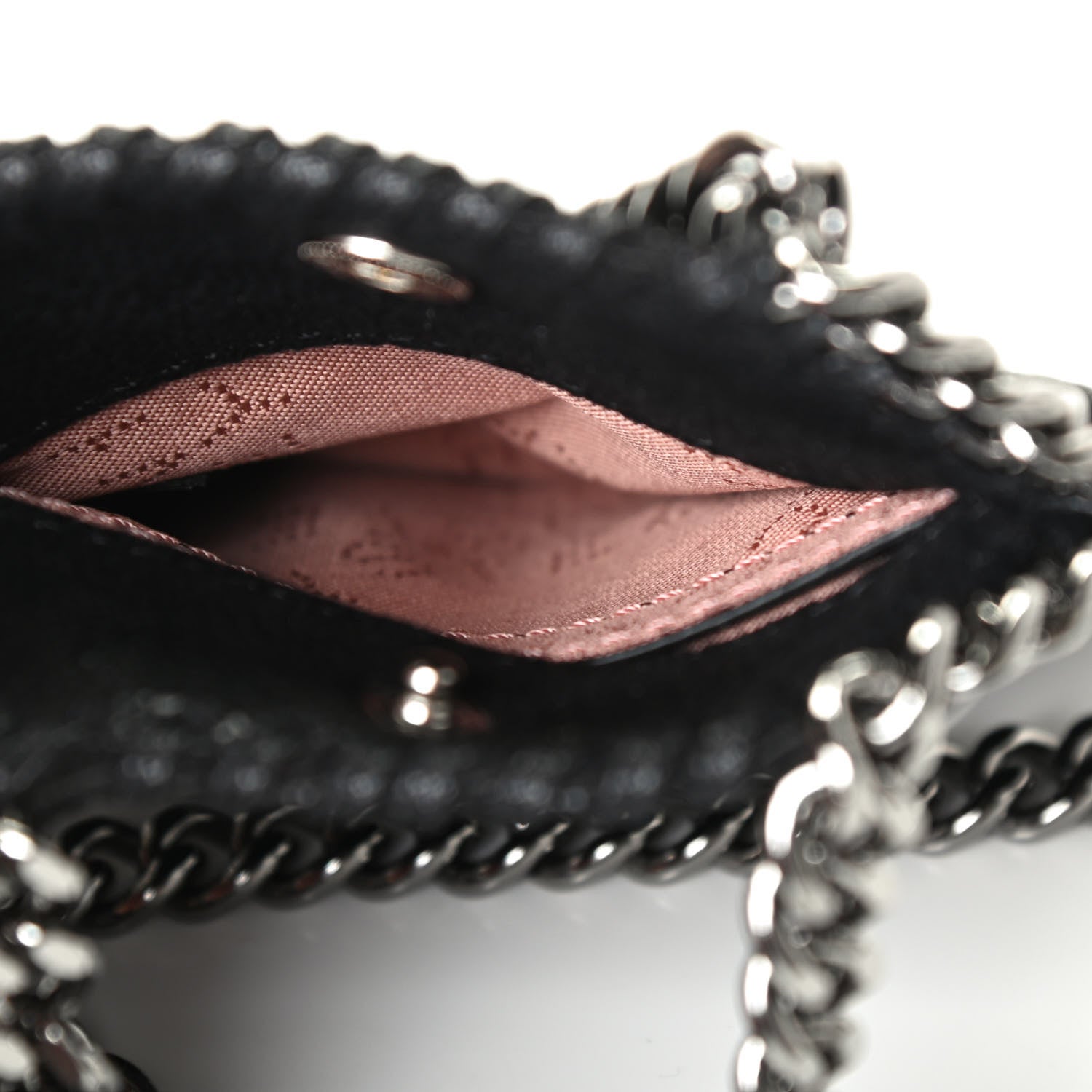 Stella McCartney Shaggy Deer Micro Falabella Tote Black 4 of 4