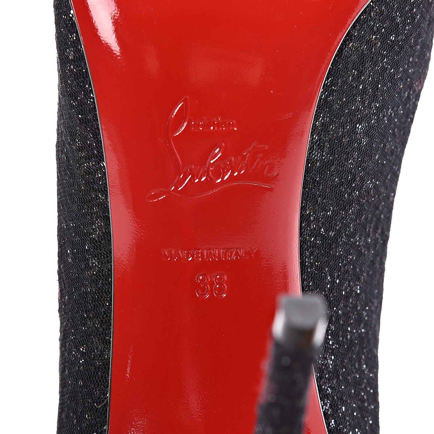 Glitter Resille Pigalle Follies 100 Pumps 38 Black