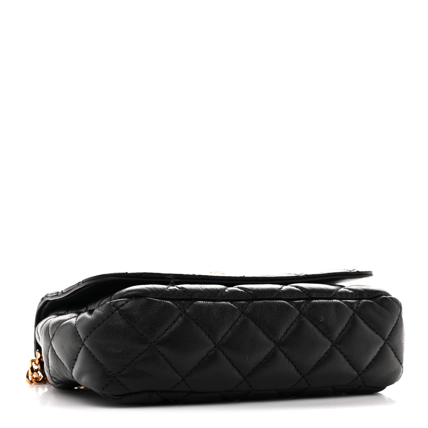 Versace Nappa Quilted Small Medusa Chain Crossbody Black 4 of 10