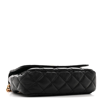 Versace Nappa Quilted Small Medusa Chain Crossbody Black 4 of 10