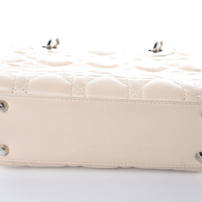Christian Dior Lambskin Cannage Mini Lady Dior Light Beige 13 of 20
