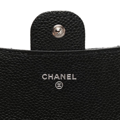 Chanel Caviar Quilted Large Gusset Flap Wallet Black 6 of 9