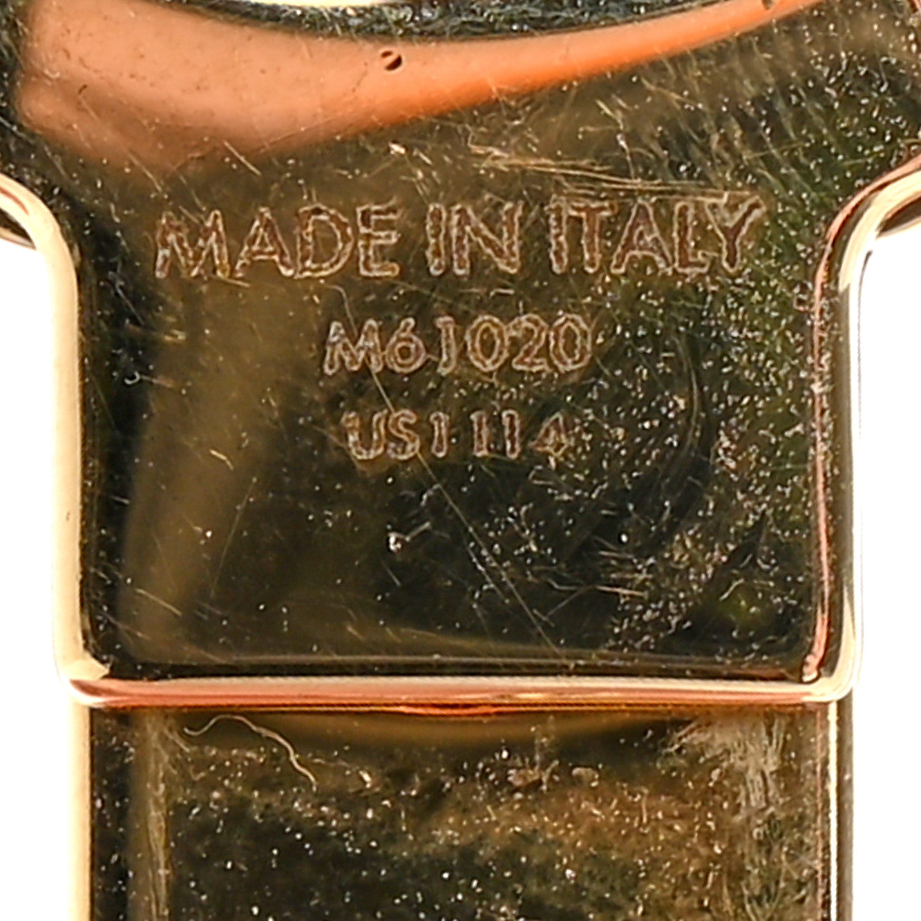 LV Tag Bag Charm Gold