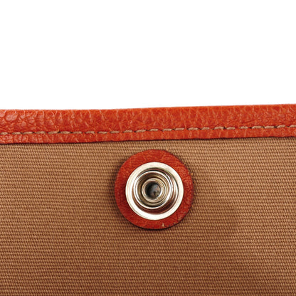 Hermes Toile Buffle Garden Party Tote 30 Potiron 3 of 13