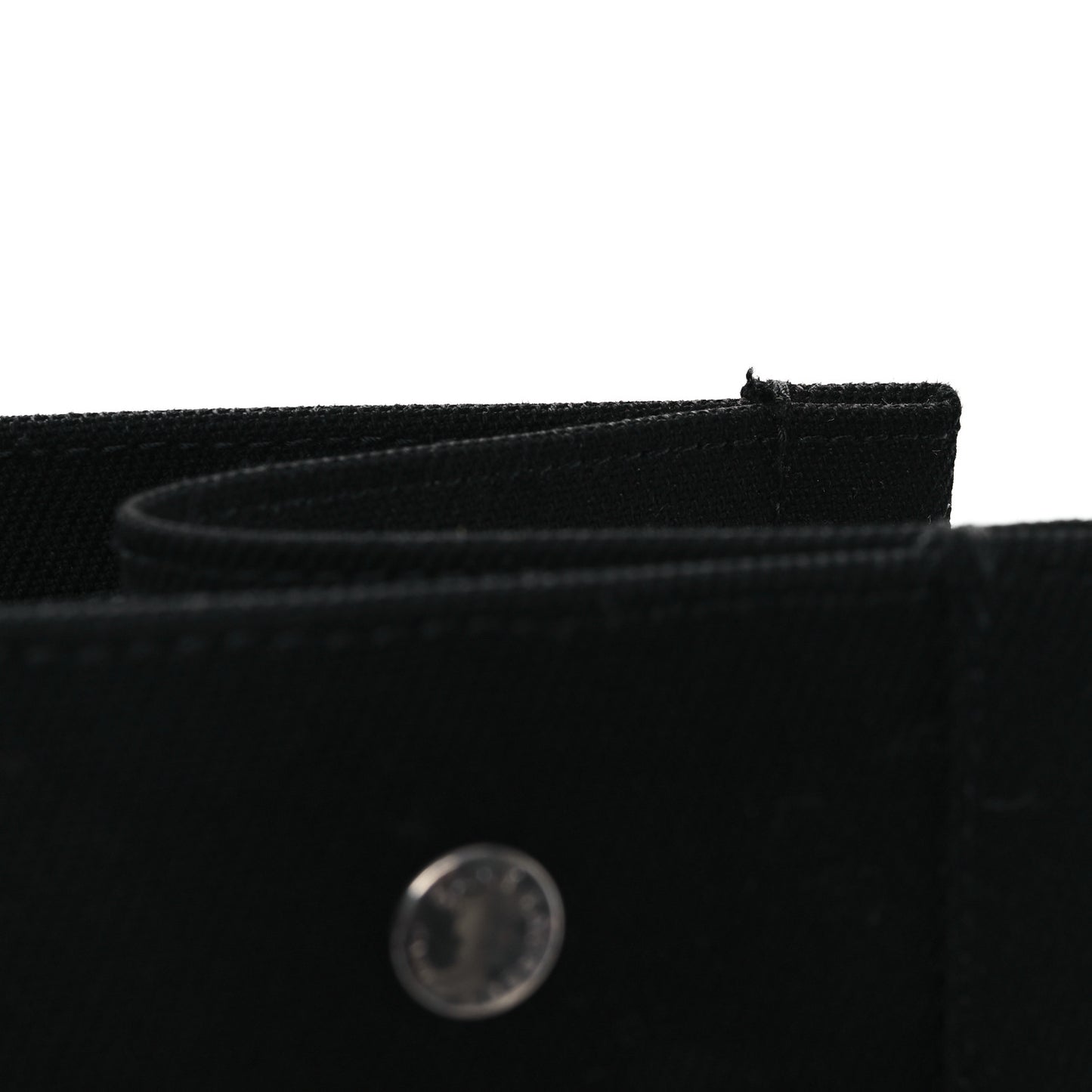 Linen Calfskin Rive Gauche Tote Black