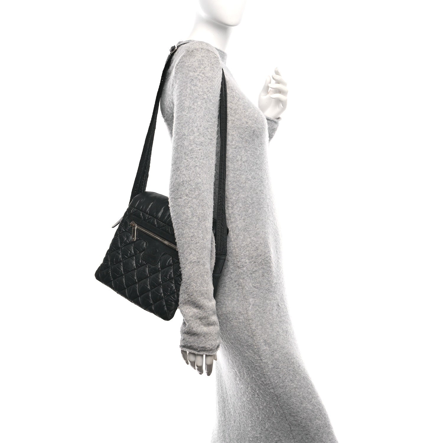 Chanel Nylon Small Coco Cocoon Messenger Bag Black 2 of 11