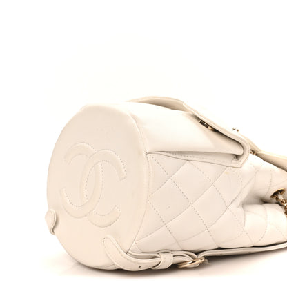Chanel Caviar Quilted Pockets Backpack White 10 of 10
