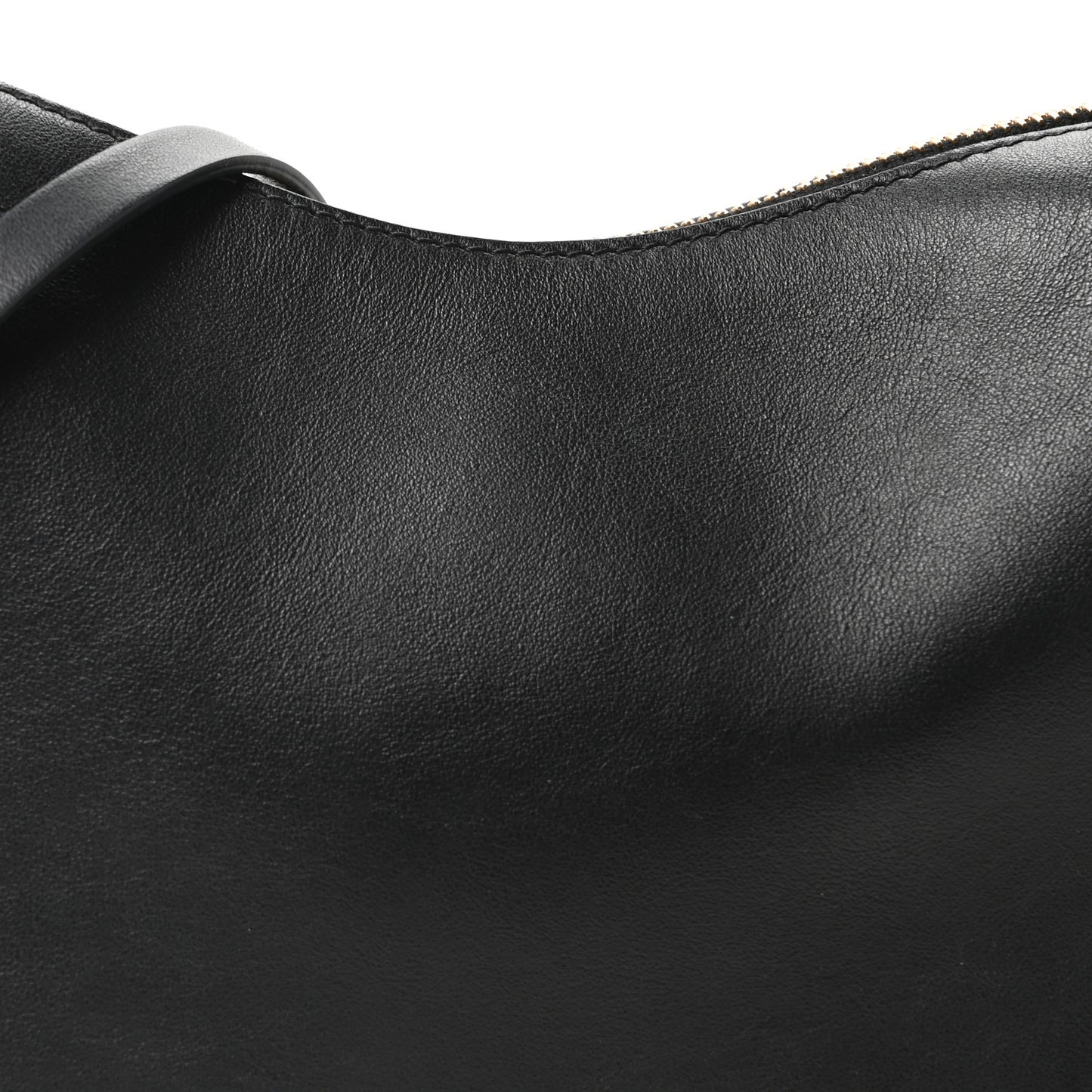 Vitello Grace Matte Mini Fendigraphy Hobo Bag Black