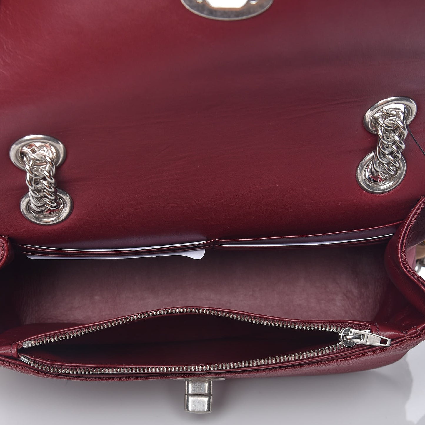 Nylon Jacquard Diagonal Logo Small Scarf Lock Chain Shoulder Bag Rouge Bordeaux Black Beige