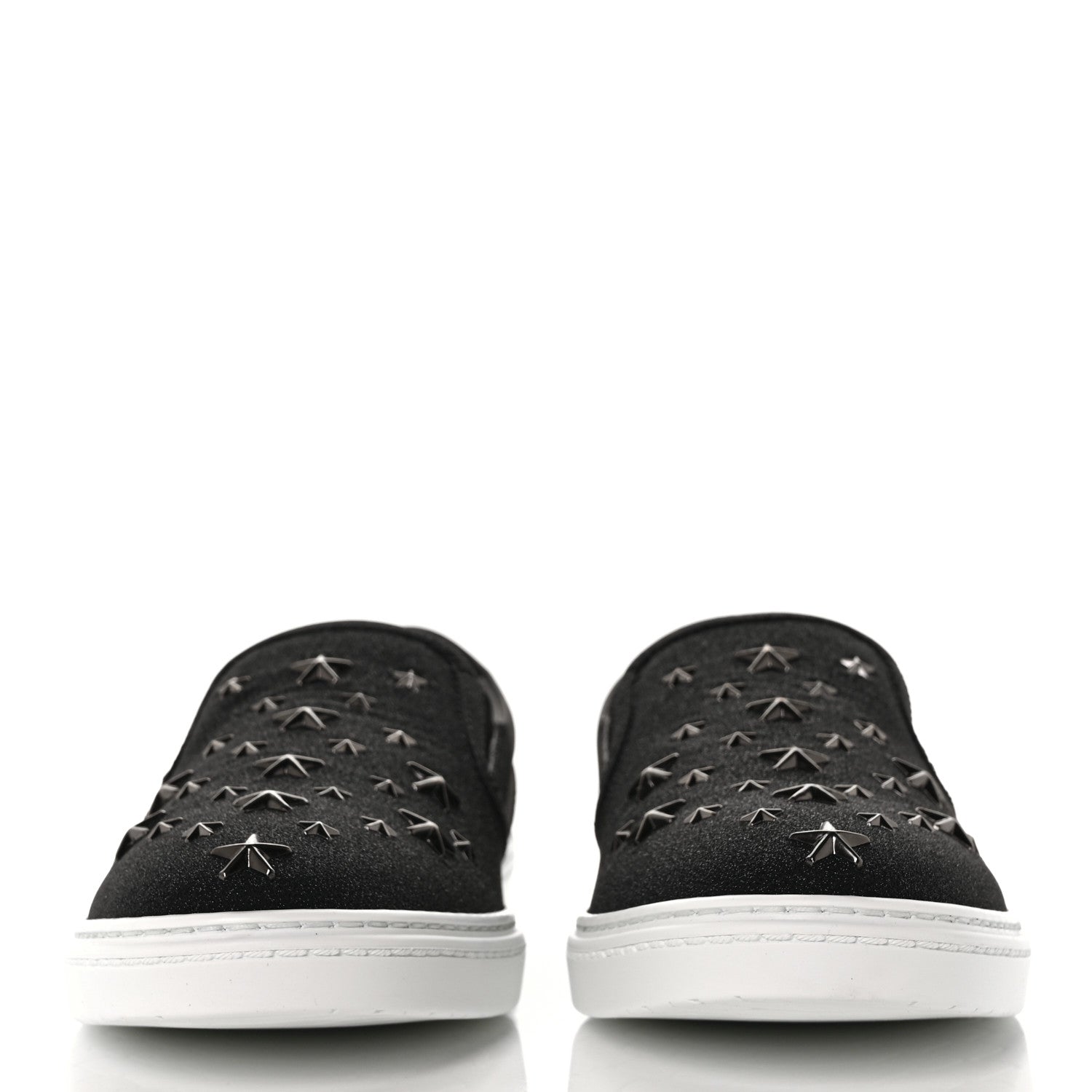 Jimmy Choo Fine Glitter Suede Mens Grove Sneakers 42 Black 2 of 8