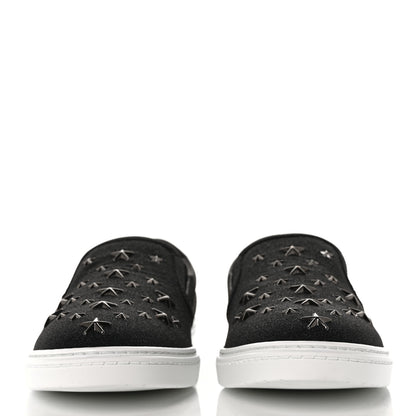 Jimmy Choo Fine Glitter Suede Mens Grove Sneakers 42 Black 2 of 8