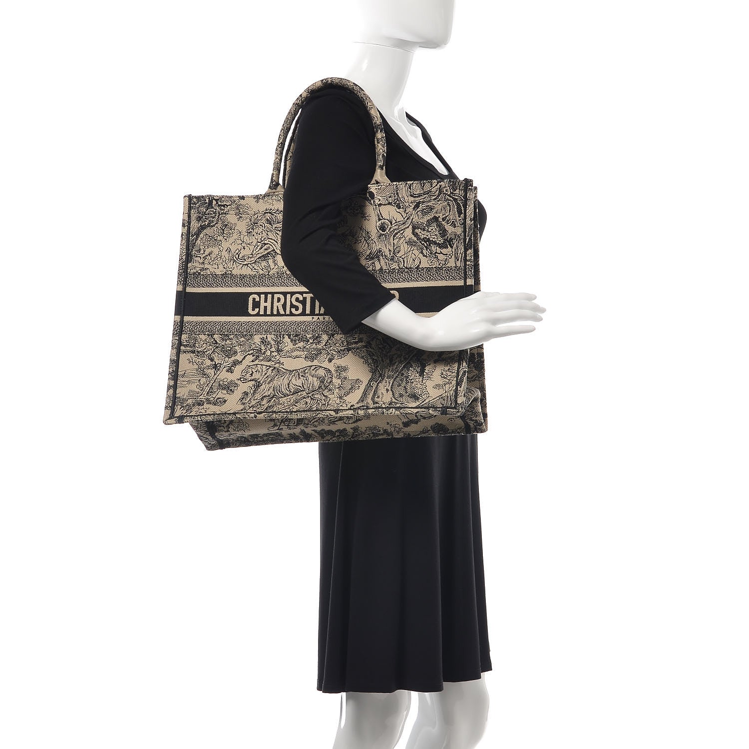 Christian Dior Gradient Canvas Embroidered Large Dioriviera Toile De Jouy Book Tote Blue 2 of 10