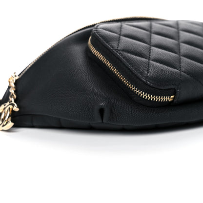 Chanel Caviar Quilted Business Affinity Waist Belt Bag Black 9 of 10