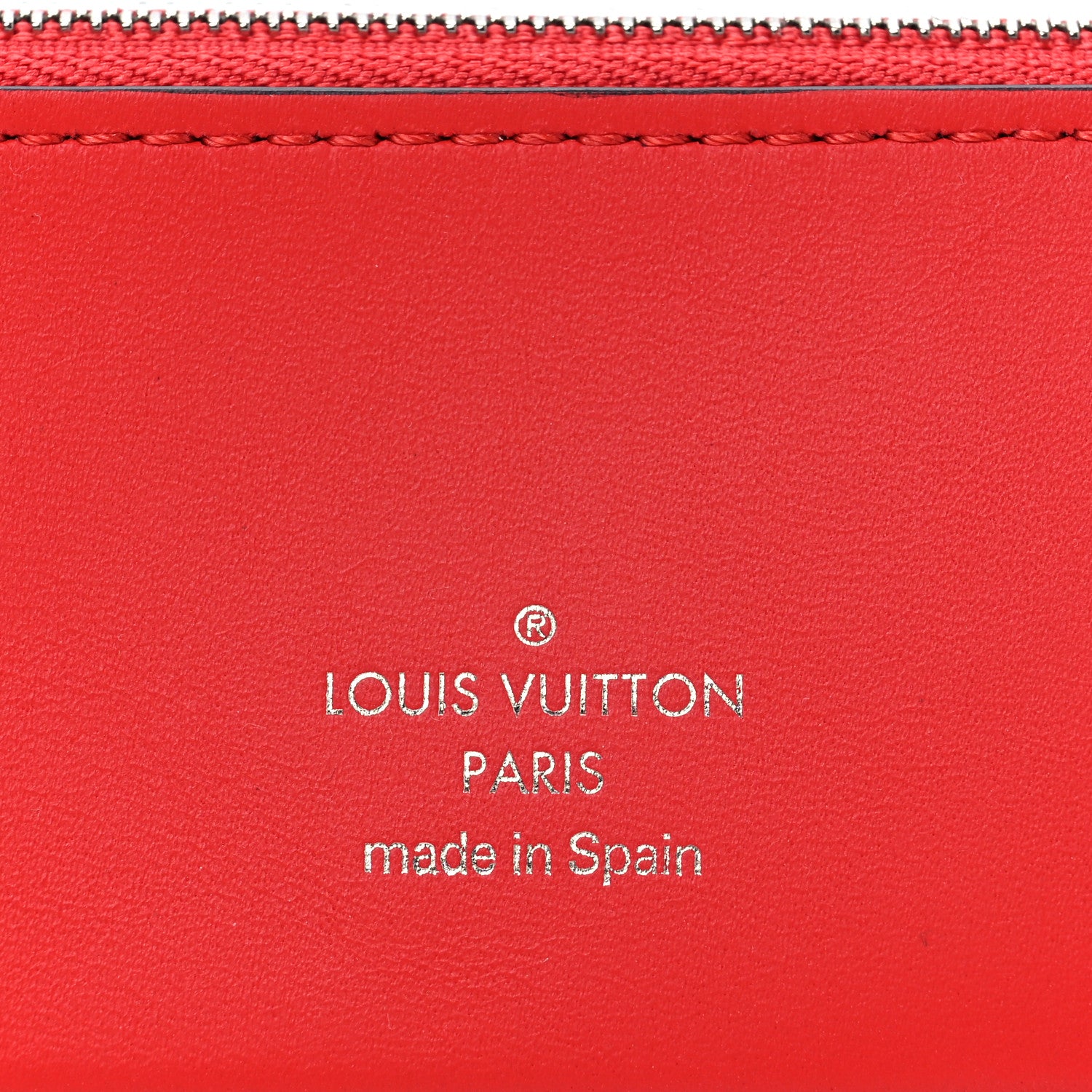 Louis Vuitton Monogram Elizabeth Pencil Pouch Red 6 of 7