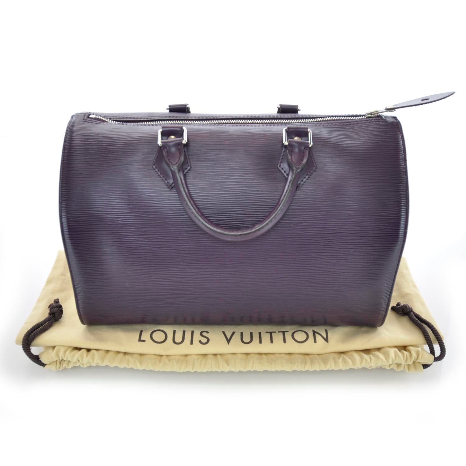 Louis Vuitton Epi Speedy 30 Cassis Purple 3 of 11