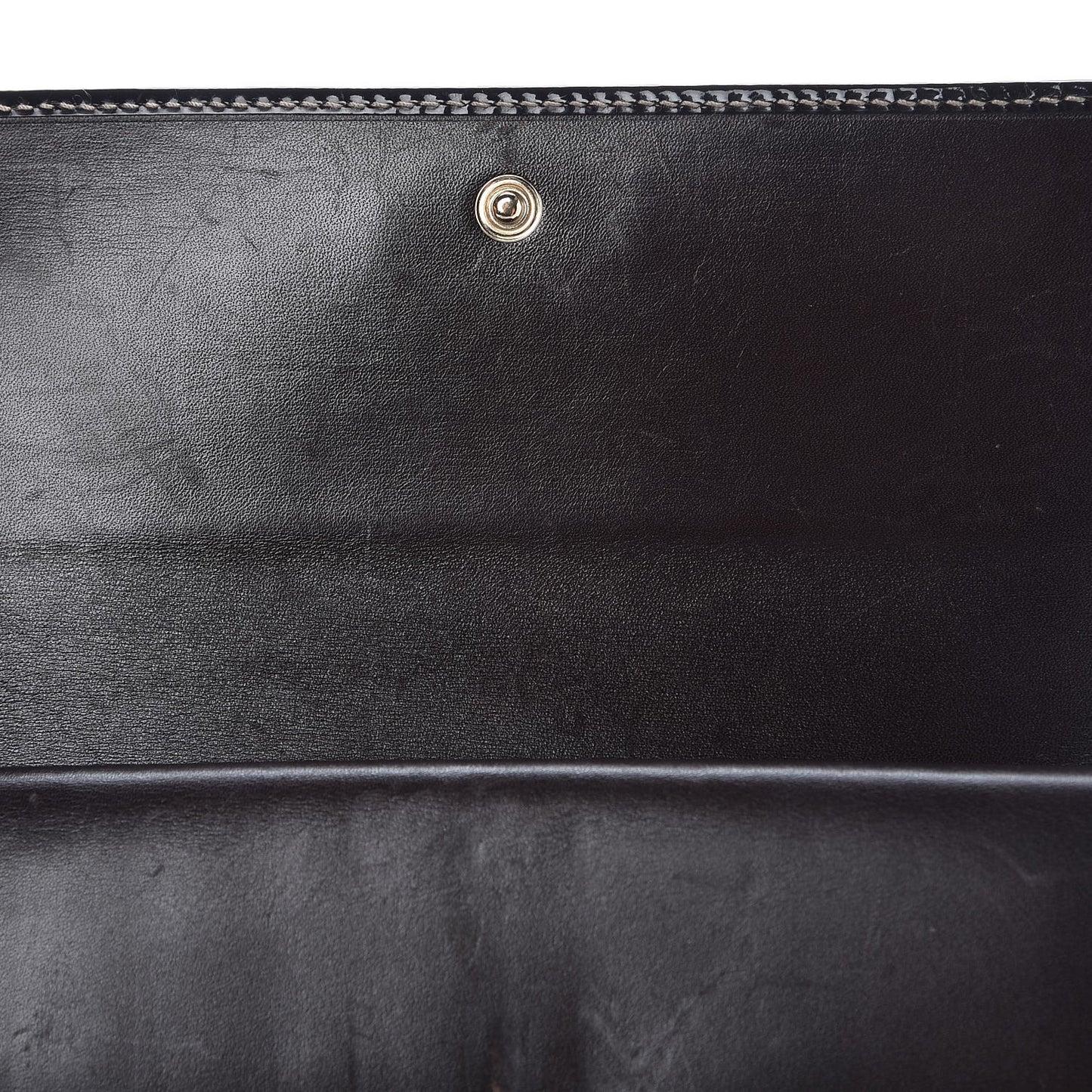 GG Supreme Monogram Joy Continental Snap Oranizer Wallet Dark Brown