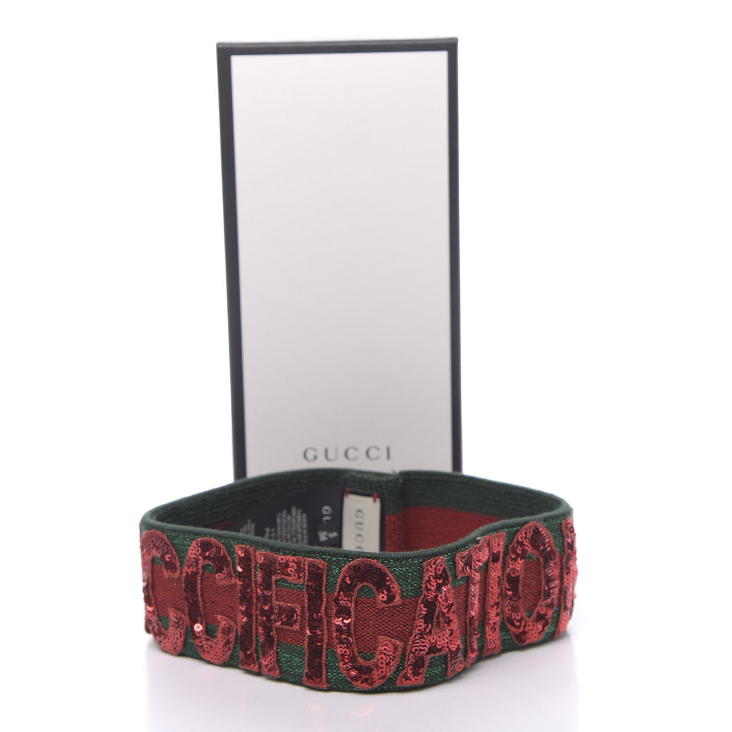 Sequin Headband Small Red Green