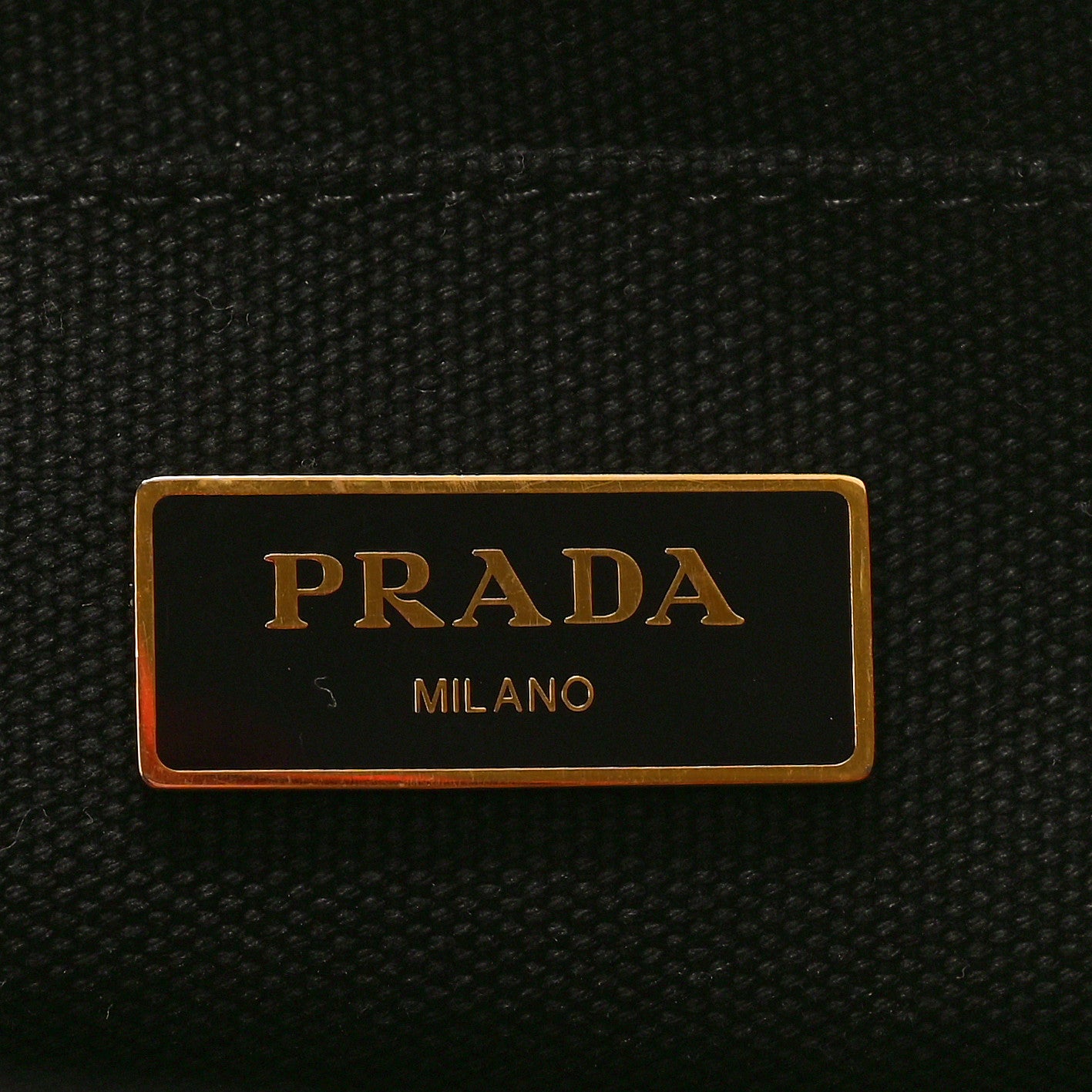 Prada Canapa Hibiscus Tote Black Rosso 6 of 8